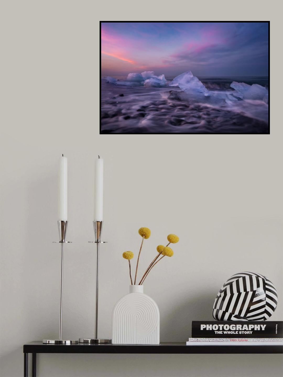 Ice and Sea Beach Poster och Canvastavla