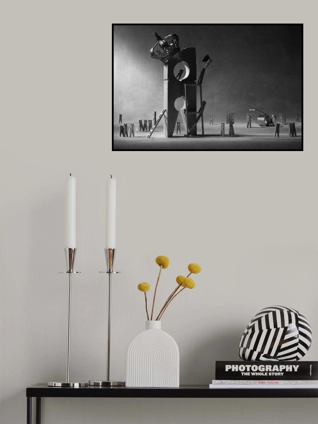 Building the monument Poster och Canvastavla