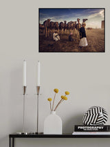 boys with camles Poster och Canvastavla