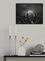 Chaos in the sky of Bruges Poster och Canvastavla