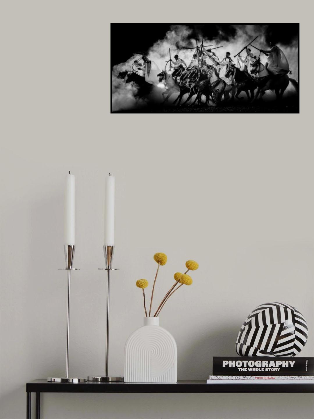 b w horse Poster och Canvastavla