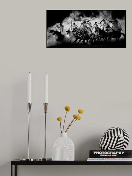 b w horse Poster och Canvastavla