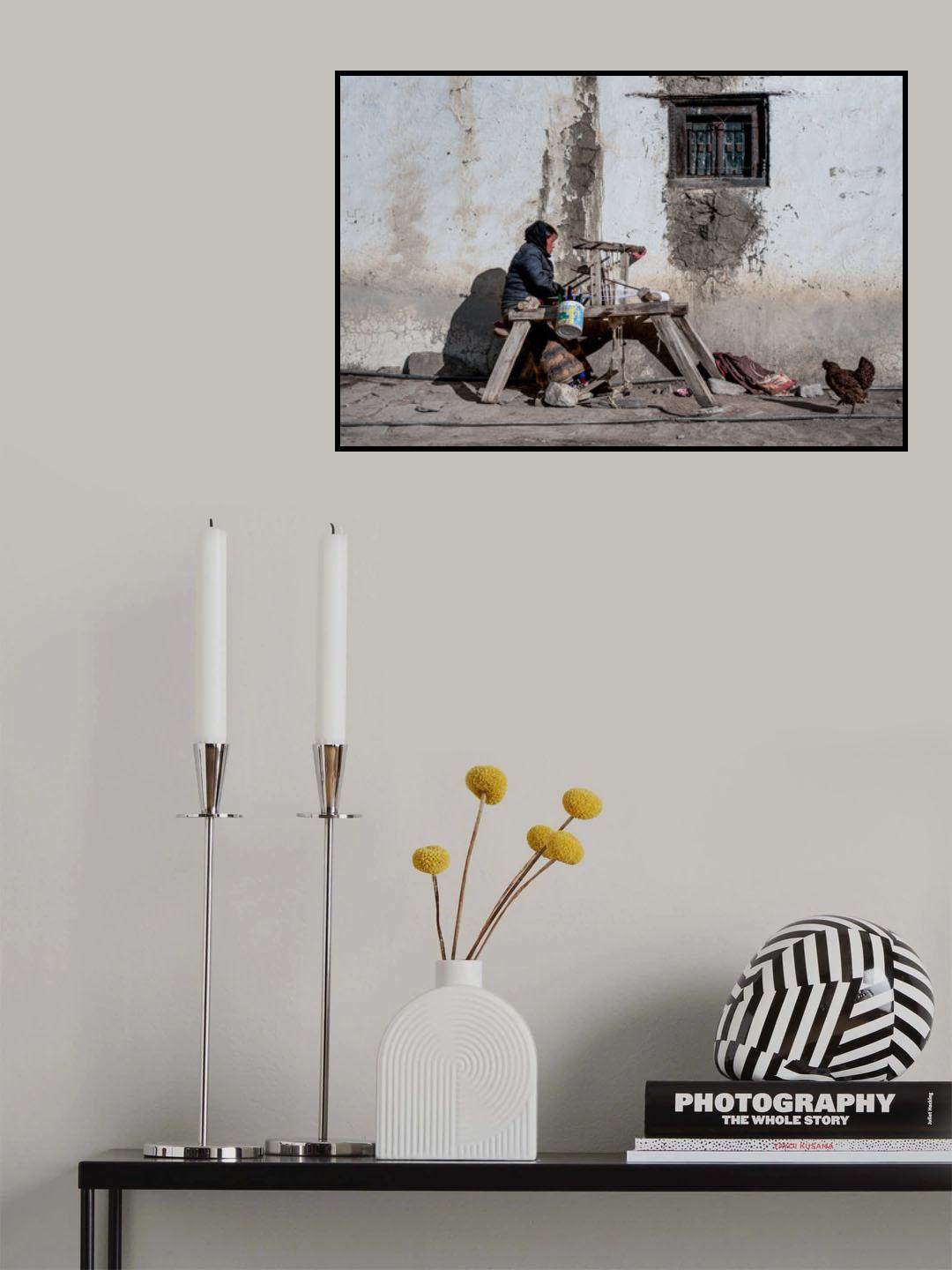 Behind the wheel Poster och Canvastavla