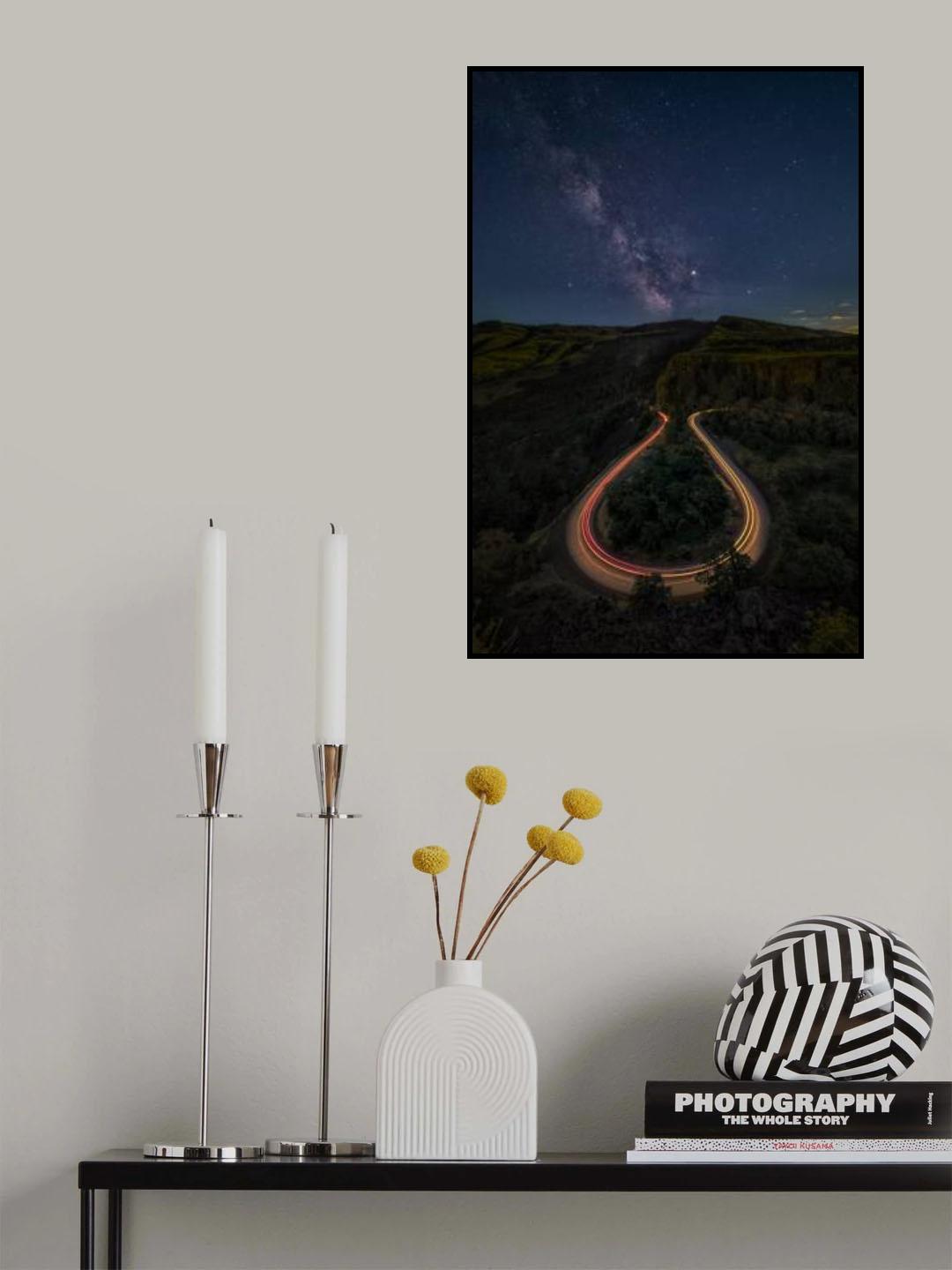 Milky Way over Ω Poster och Canvastavla