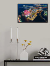 Port town night Poster och Canvastavla