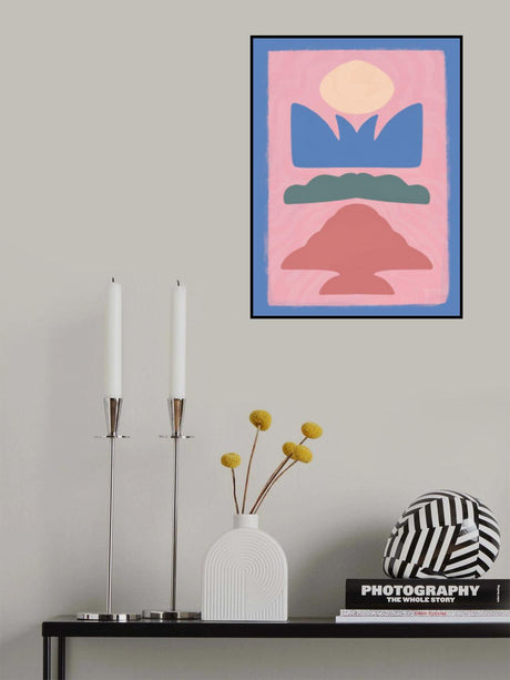 Pink Cut Out Poster och Canvastavla