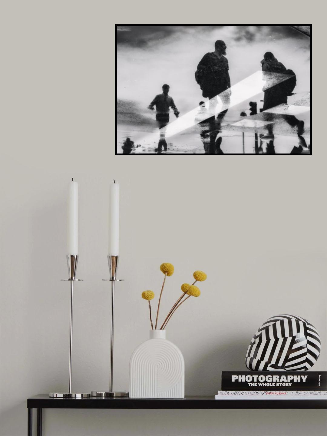 Passing in the puddle Poster och Canvastavla