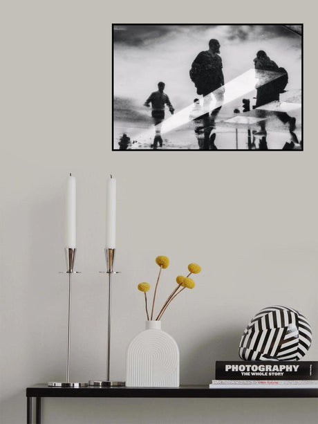 Passing in the puddle Poster och Canvastavla