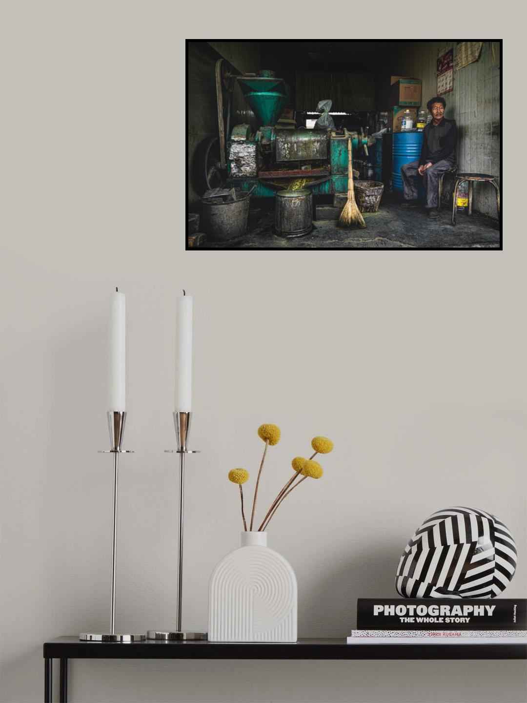 Rapeseed oil home factory Poster och Canvastavla
