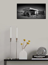 Route 66 (b&amp;w) Poster och Canvastavla