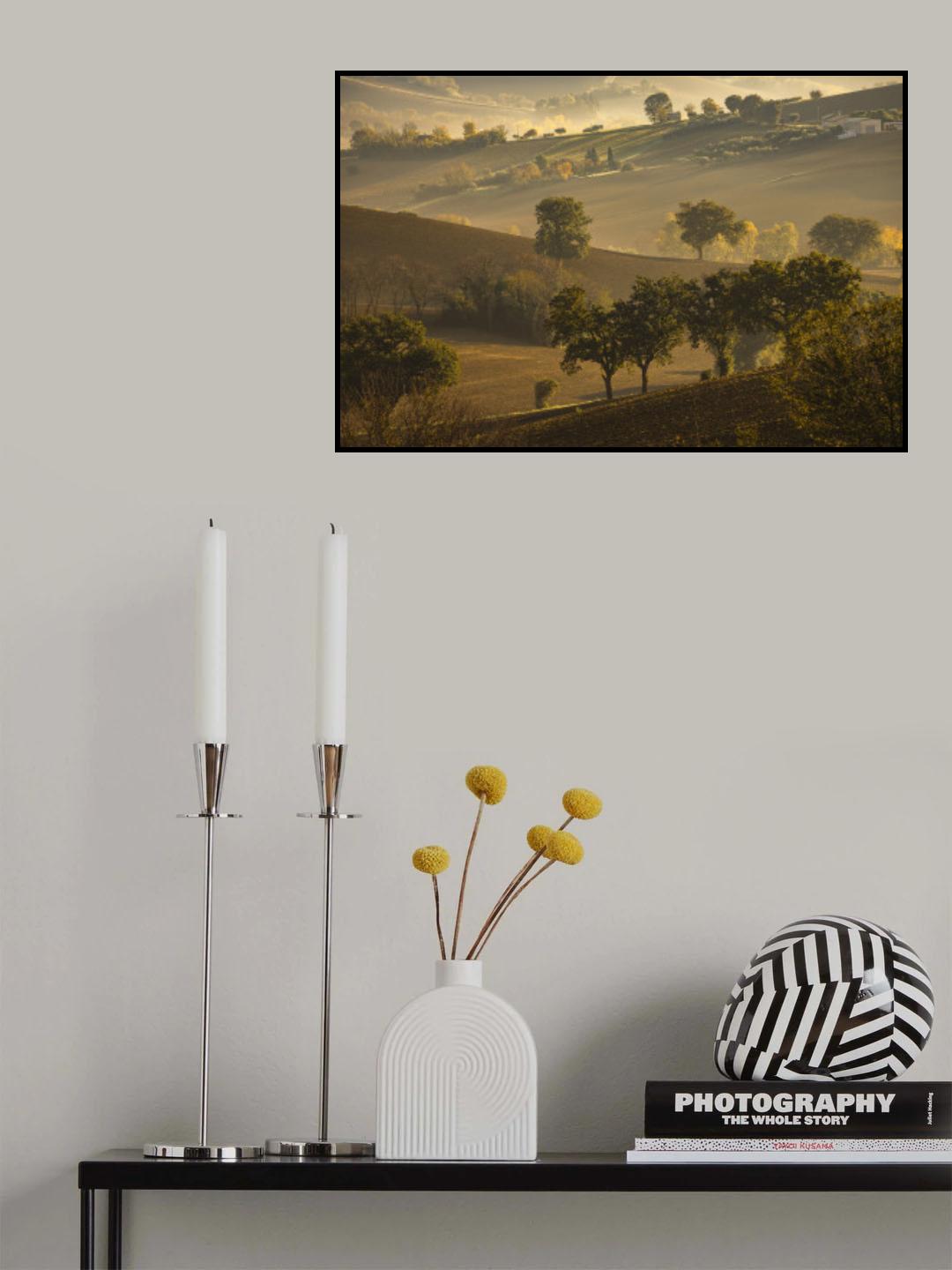 Autumn mists Poster och Canvastavla