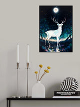 Paint Deer Poster och Canvastavla