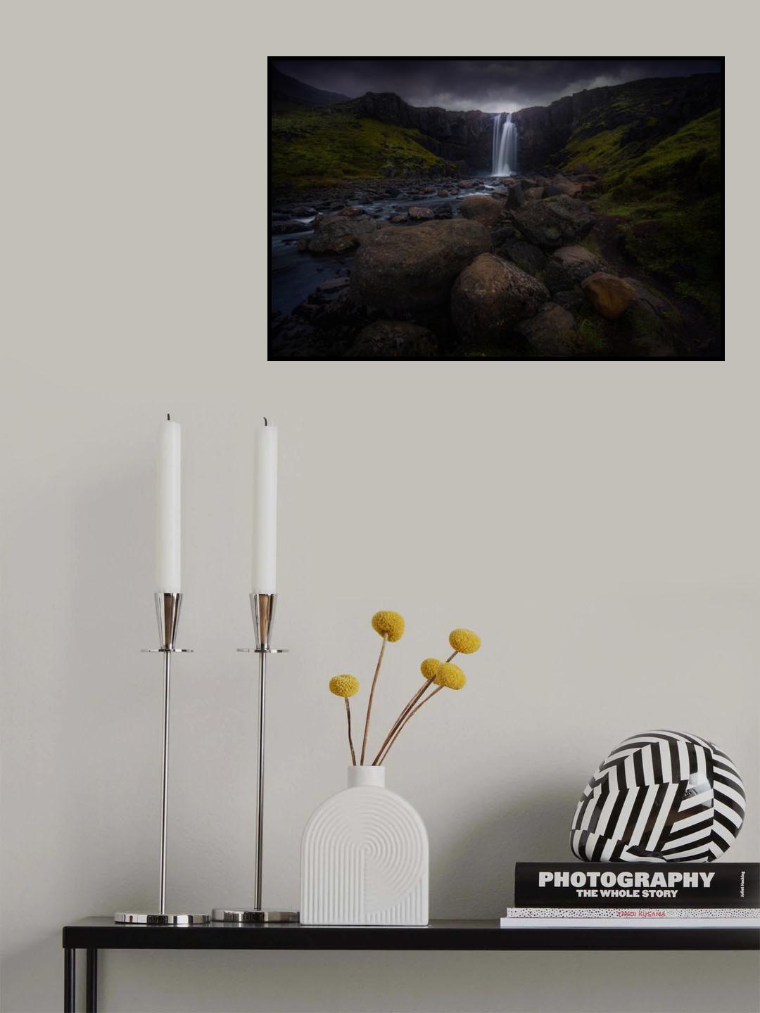 Gufufoss Poster och Canvastavla