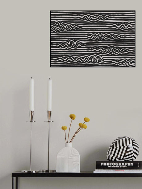 Wavey Stripes Square Poster och Canvastavla