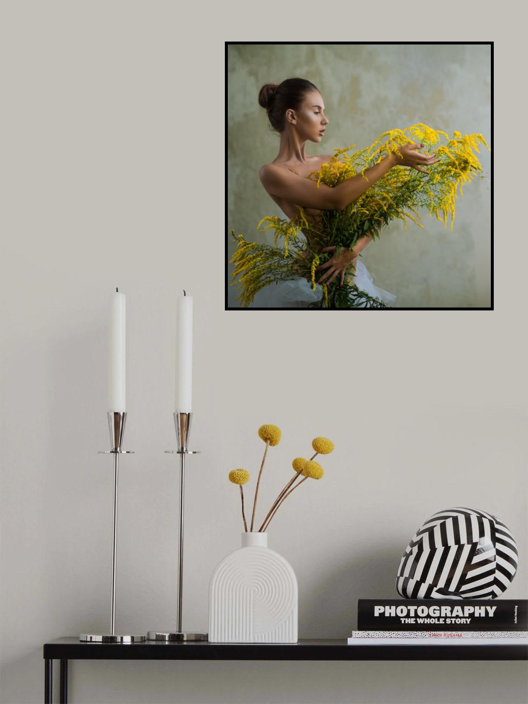 Solidago virgaurea Poster och Canvastavla