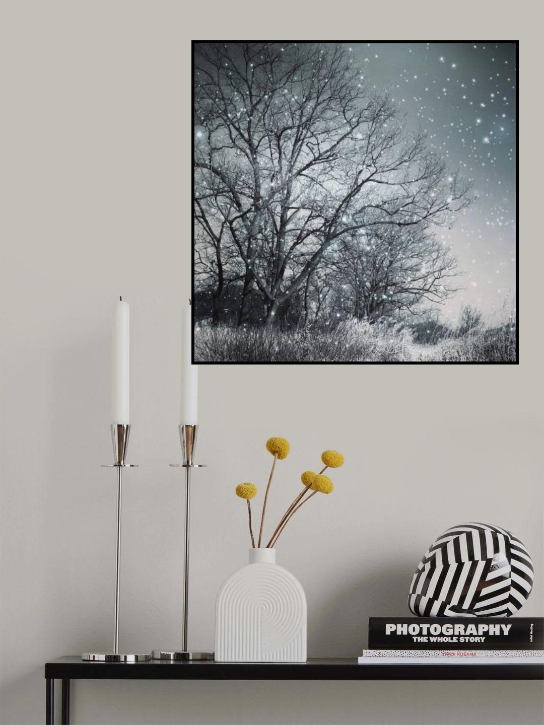 one snowy night Poster och Canvastavla