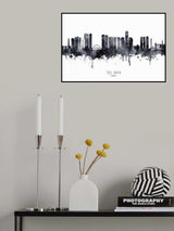 Tel Aviv Israel Skyline Poster och Canvastavla