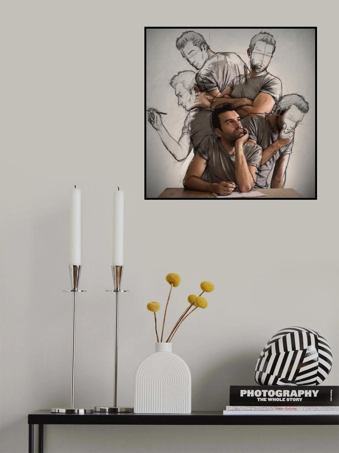 Inspiration sketched Poster och Canvastavla