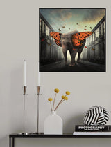 Butterphant Poster och Canvastavla