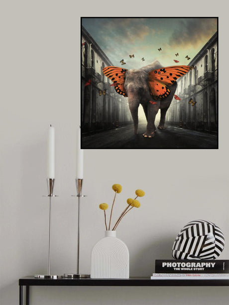 Butterphant Poster och Canvastavla