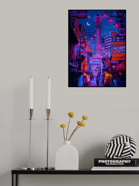 Osaka Lights Poster och Canvastavla