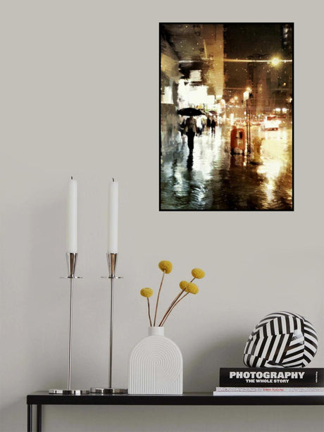 雨夜的城市 Poster och Canvastavla