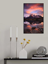 PARQUE NACIONAL TORRES DEL PAINE, SUNRISE AT LAKE NORDENSKJOLD-1292-2 Poster och Canvastavla