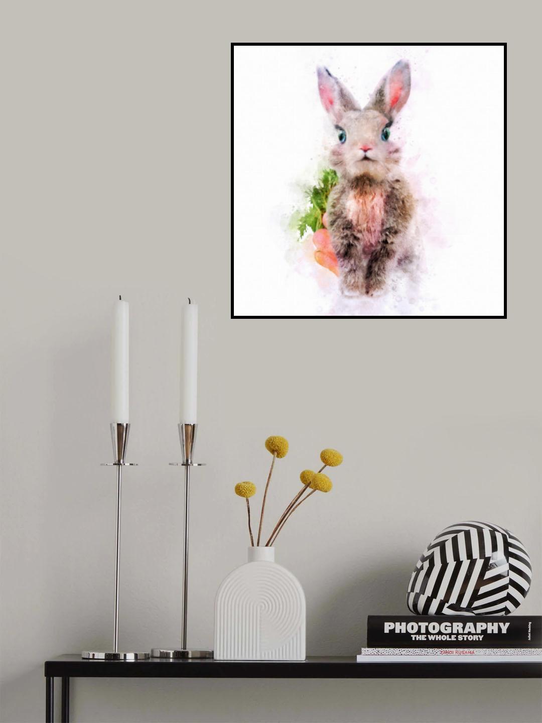 Baby Rabbit Poster och Canvastavla