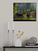 True joy of nature is when every drop of water shines like a pearl. Poster och Canvastavla