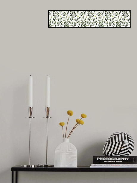Lisa watercolor seeded eucalyptus pattern Poster och Canvastavla
