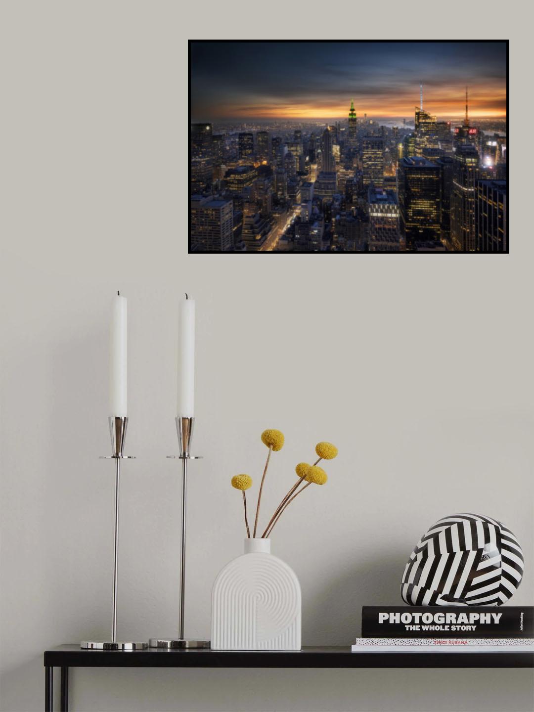 Night falls on the City Poster och Canvastavla