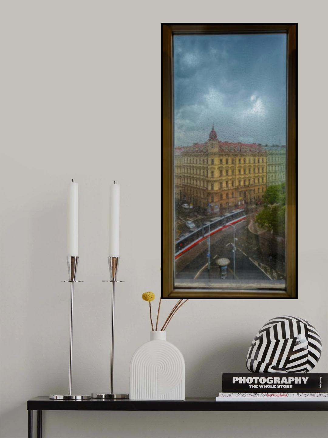 A window in Prague Poster och Canvastavla
