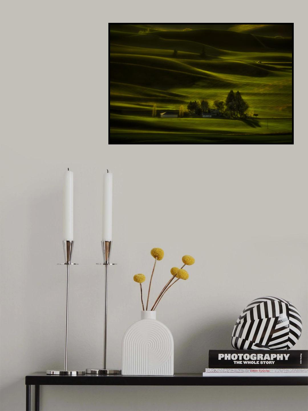 Green Farmland Poster och Canvastavla