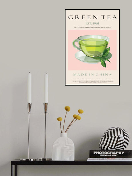 Green Tea Est. 1961 Poster och Canvastavla