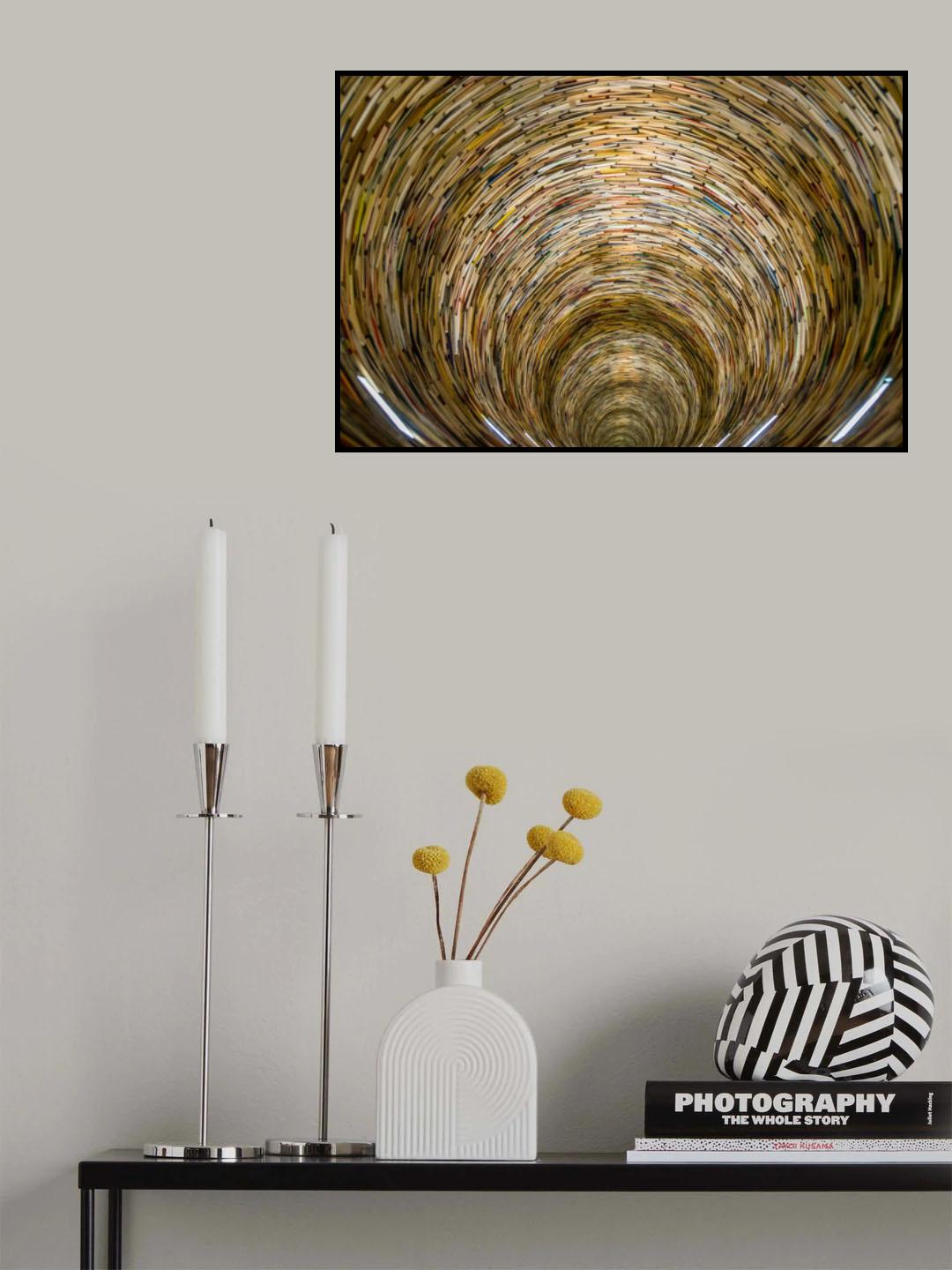 Tunnel of books Poster och Canvastavla