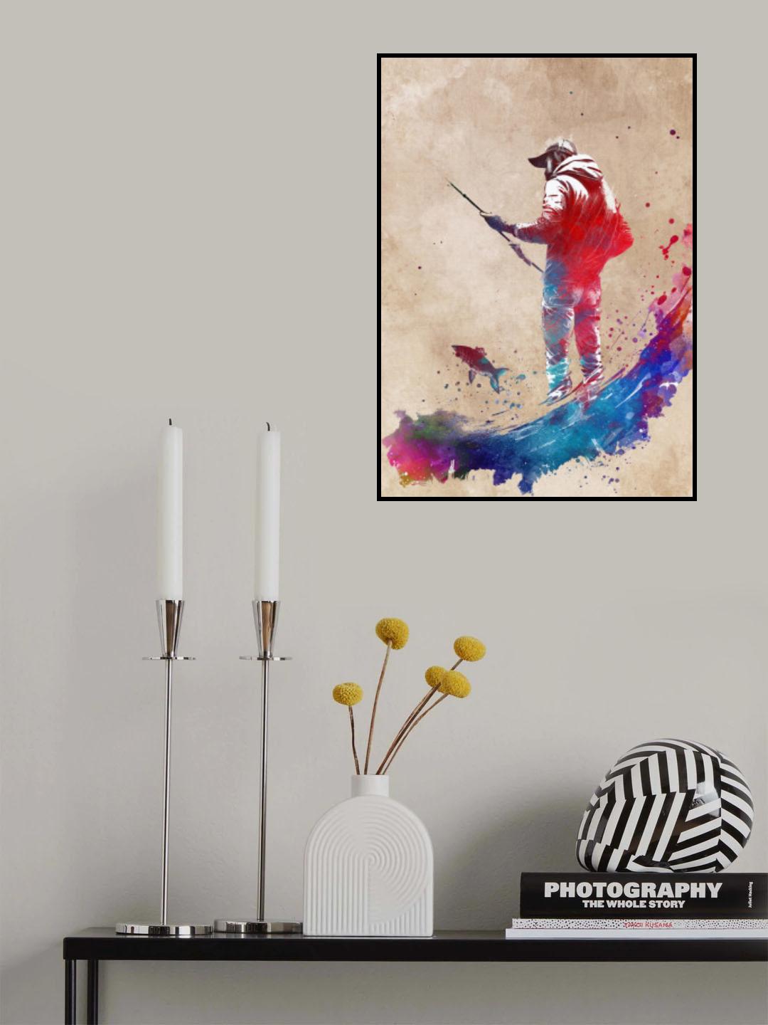 Fishing Sport Art 1 Poster och Canvastavla