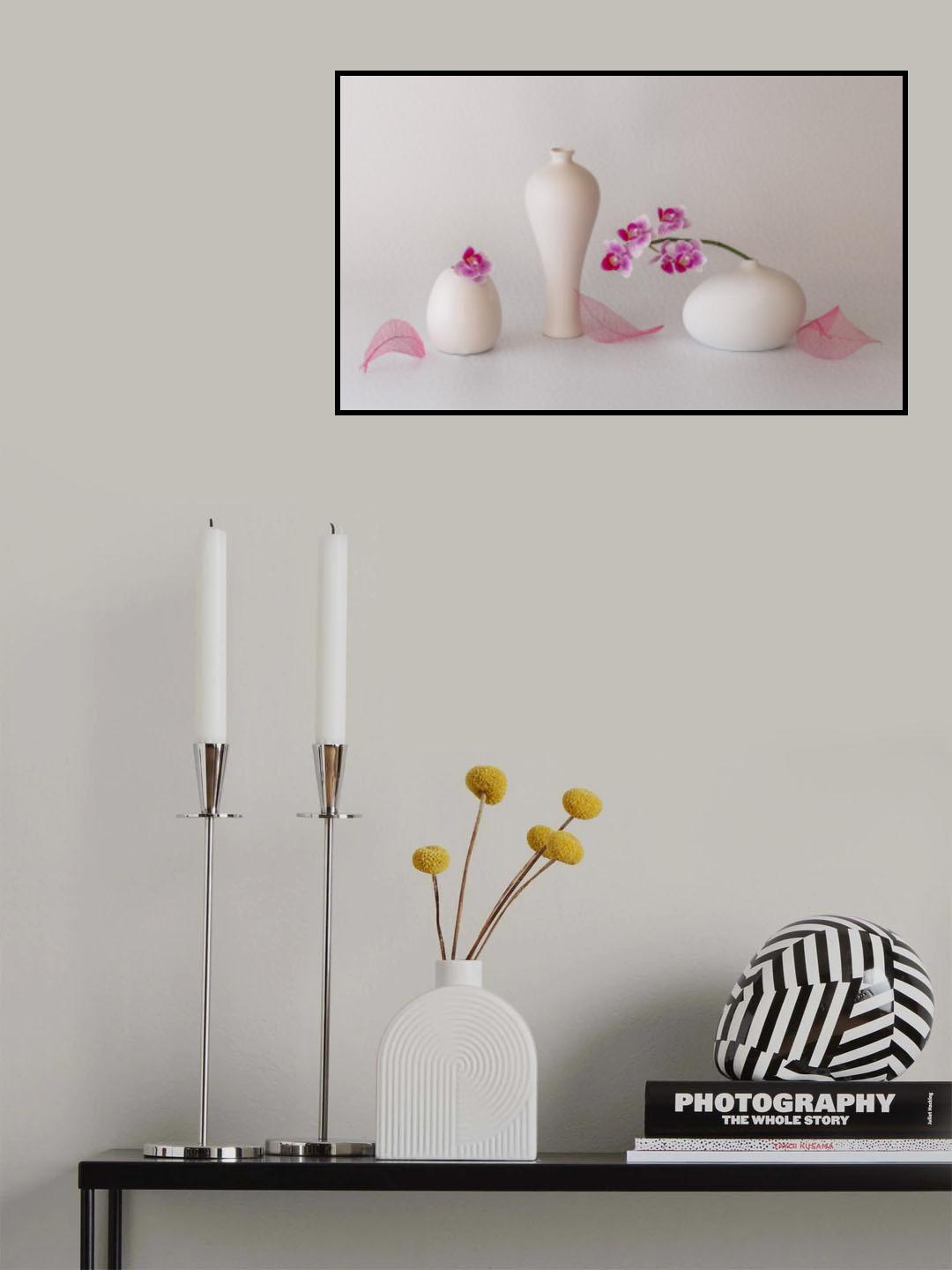 Pink Orchid Poster och Canvastavla