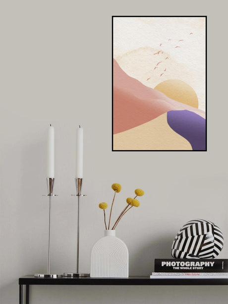 Sunset Mist Poster och Canvastavla