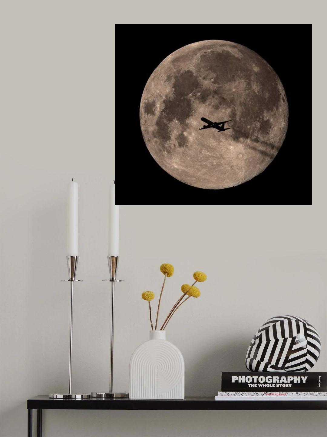 Passing Through Full Moon Poster och Canvastavla