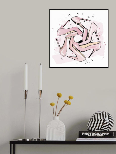 Pink Heels Poster och Canvastavla