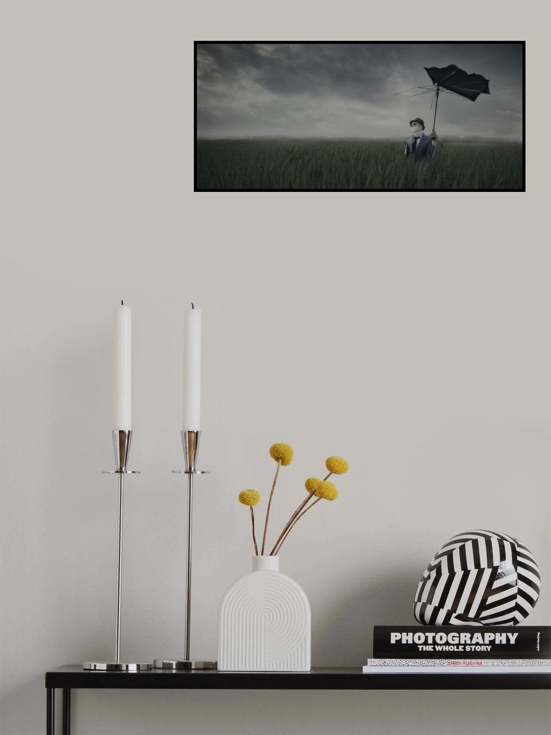 Umbrella man Poster och Canvastavla