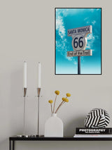 Santa Monica Route 66 Poster och Canvastavla