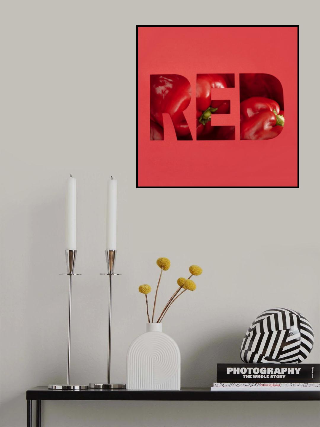 Red Poster och Canvastavla