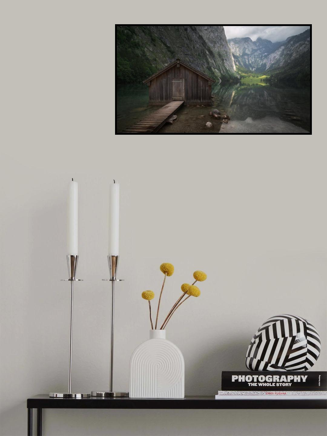 The little boat-house. Poster och Canvastavla