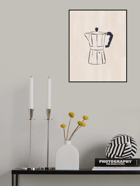 Cafetiere By Ivy Green Illustrations Poster och Canvastavla