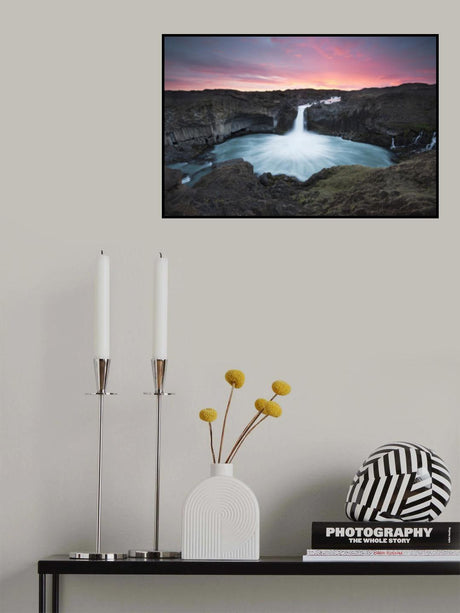 Aldeyarfoss Poster och Canvastavla