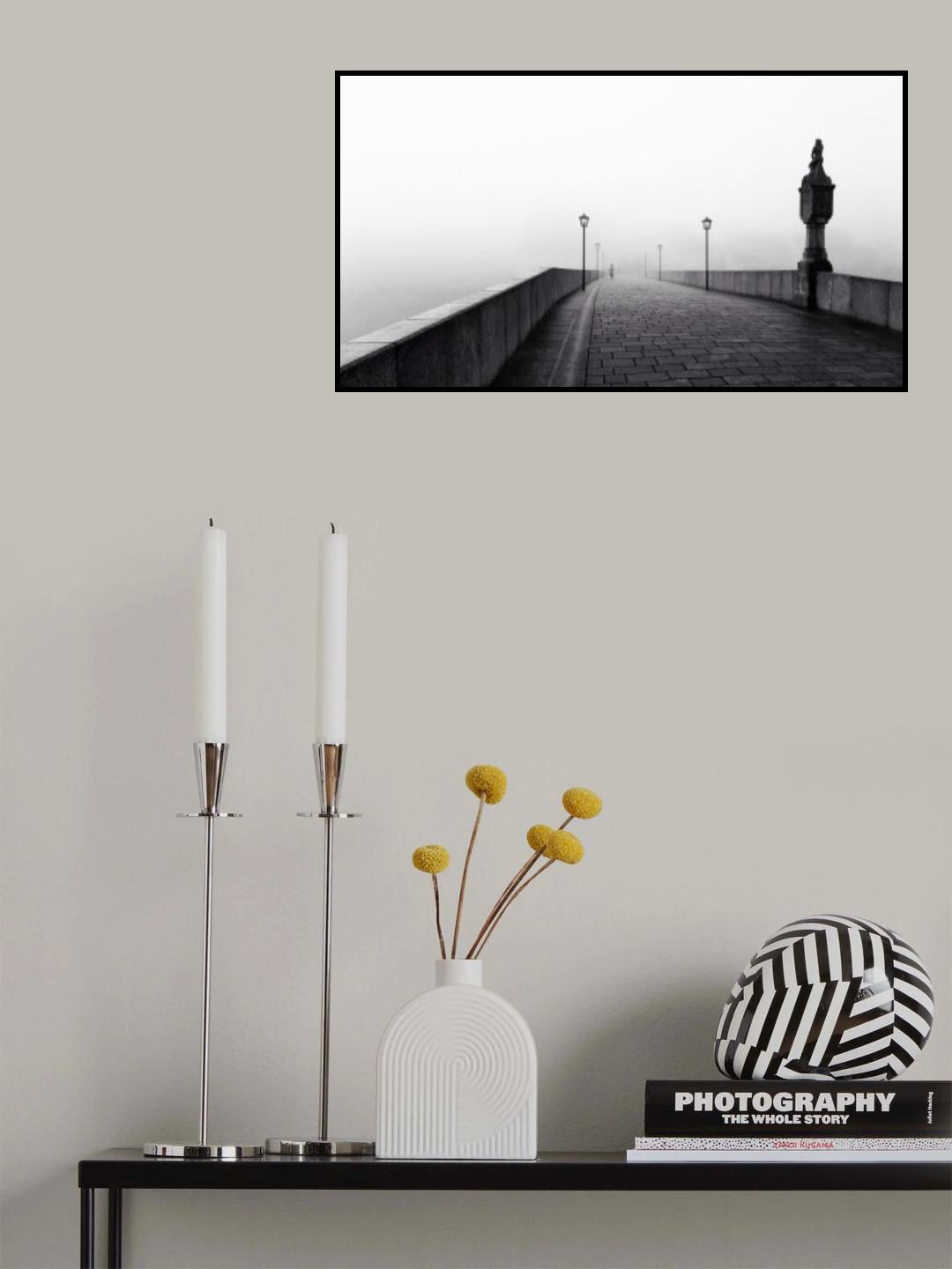 fog in the city Poster och Canvastavla