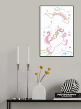 Unicorn and Baby girl Poster och Canvastavla