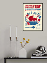Grandmas Stew kitchen print Poster och Canvastavla