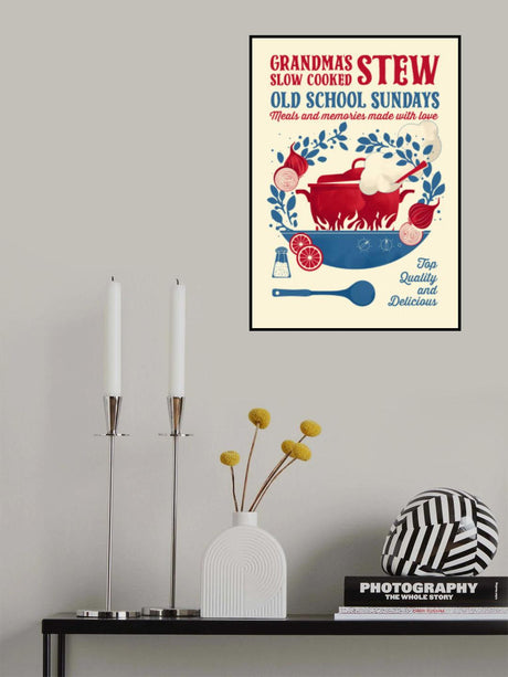 Grandmas Stew kitchen print Poster och Canvastavla